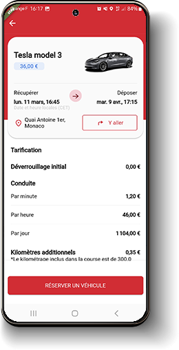 Réserver une Tesla